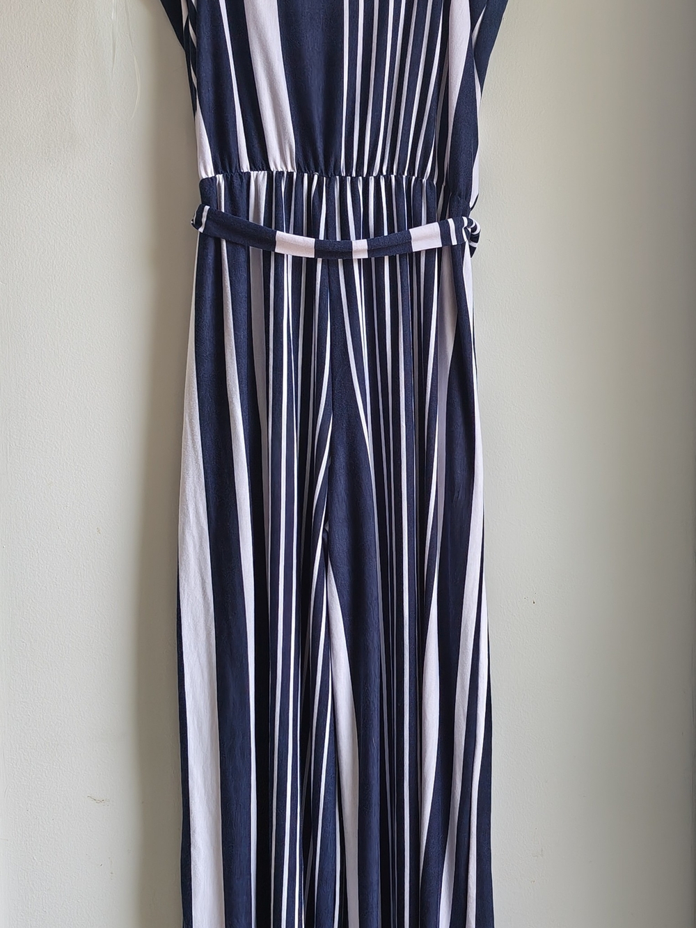 Egy Navy and White Striped Women's Wrap Roper Size XL - Picture 3 of 8